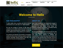Tablet Screenshot of helixindia.com